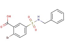5-[(benzylamino)sulfonyl]-2-bromobenzoic acid