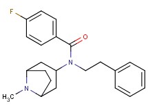 4-fluoro-N-(8-methyl-8-azabicyclo[3.2.1]oct-3-yl)-N-(2-phenylethyl)benzamide hydrochloride