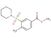 methyl 4-methyl-3-(1-piperidinylsulfonyl)benzoate