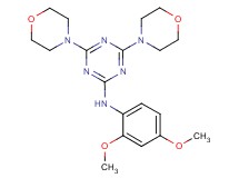 N-(2,4-dimethoxyphenyl)-4,6-di-4-morpholinyl-1,3,5-triazin-2-amine