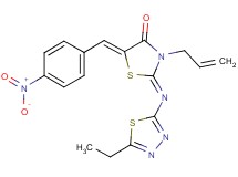 3-allyl-2-[(5-ethyl-1,3,4-thiadiazol-2-yl)imino]-5-(4-nitrobenzylidene)-1,3-thiazolidin-4-one