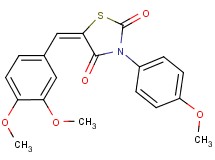 5-(3,4-dimethoxybenzylidene)-3-(4-methoxyphenyl)-1,3-thiazolidine-2,4-dione