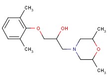 1-(2,6-dimethyl-4-morpholinyl)-3-(2,6-dimethylphenoxy)-2-propanol hydrochloride