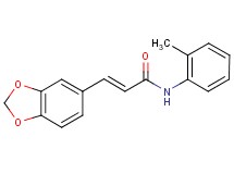 3-(1,3-benzodioxol-5-yl)-N-(2-methylphenyl)acrylamide