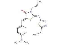 3-allyl-5-[4-(dimethylamino)benzylidene]-2-[(5-ethyl-1,3,4-thiadiazol-2-yl)imino]-1,3-thiazolidin-4-one