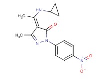 4-[1-(cyclopropylamino)ethylidene]-5-methyl-2-(4-nitrophenyl)-2,4-dihydro-3H-pyrazol-3-one