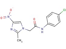 N-(4-chlorophenyl)-2-(2-methyl-4-nitro-1H-imidazol-1-yl)acetamide