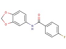 N-1,3-benzodioxol-5-yl-4-fluorobenzamide