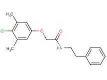 2-(4-chloro-3,5-dimethylphenoxy)-N-(2-phenylethyl)acetamide
