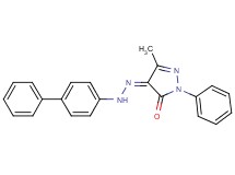 3-methyl-1-phenyl-1H-pyrazole-4,5-dione 4-(4-biphenylylhydrazone)