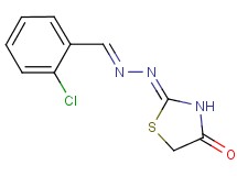 2-chlorobenzaldehyde (4-oxo-1,3-thiazolidin-2-ylidene)hydrazone