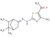 5,5,6-trimethylbicyclo[2.2.1]heptan-2-one (5-acetyl-4-methyl-1,3-thiazol-2-yl)hydrazone hydrobromide
