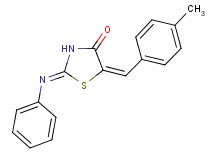 5-(4-methylbenzylidene)-2-(phenylimino)-1,3-thiazolidin-4-one