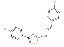 4-chlorobenzaldehyde [4-(4-chlorophenyl)-1,3-thiazol-2-yl]hydrazone
