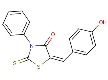 5-(4-hydroxybenzylidene)-3-phenyl-2-thioxo-1,3-thiazolidin-4-one