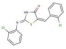 5-(2-chlorobenzylidene)-2-[(2-chlorophenyl)imino]-1,3-thiazolidin-4-one