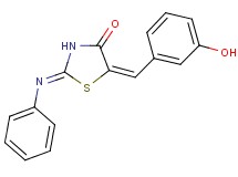 5-(3-hydroxybenzylidene)-2-(phenylimino)-1,3-thiazolidin-4-one
