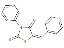 3-phenyl-5-(4-pyridinylmethylene)-2-thioxo-1,3-thiazolidin-4-one