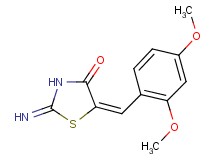 5-(2,4-dimethoxybenzylidene)-2-imino-1,3-thiazolidin-4-one