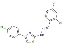 2,4-dichlorobenzaldehyde [4-(4-chlorophenyl)-1,3-thiazol-2-yl]hydrazone