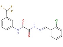 2-[2-(2-chlorobenzylidene)hydrazino]-2-oxo-N-[3-(trifluoromethyl)phenyl]acetamide