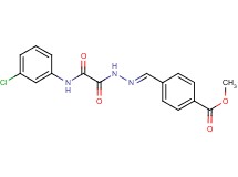 methyl 4-{2-[[(3-chlorophenyl)amino](oxo)acetyl]carbonohydrazonoyl}benzoate