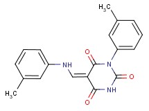 1-(3-methylphenyl)-5-{[(3-methylphenyl)amino]methylene}-2,4,6(1H,3H,5H)-pyrimidinetrione