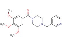 1-(3-pyridinylmethyl)-4-(3,4,5-trimethoxybenzoyl)piperazine