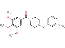 1-(3-methylbenzyl)-4-(3,4,5-trimethoxybenzoyl)piperazine
