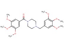 1-(3,4,5-trimethoxybenzoyl)-4-(3,4,5-trimethoxybenzyl)piperazine