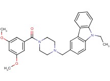 3-{[4-(3,5-dimethoxybenzoyl)-1-piperazinyl]methyl}-9-ethyl-9H-carbazole