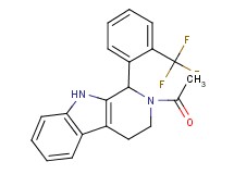 2-acetyl-1-[2-(trifluoromethyl)phenyl]-2,3,4,9-tetrahydro-1H-beta-carboline