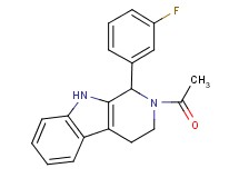 2-acetyl-1-(3-fluorophenyl)-2,3,4,9-tetrahydro-1H-beta-carboline
