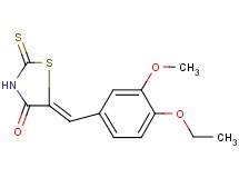 5-(4-ethoxy-3-methoxybenzylidene)-2-thioxo-1,3-thiazolidin-4-one