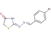 4-bromobenzaldehyde (4-oxo-1,3-thiazolidin-2-ylidene)hydrazone