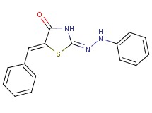5-benzylidene-1,3-thiazolidine-2,4-dione 2-(phenylhydrazone)