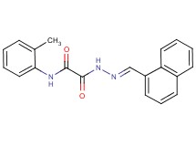 N-(2-methylphenyl)-2-[2-(1-naphthylmethylene)hydrazino]-2-oxoacetamide