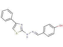 4-hydroxybenzaldehyde (4-phenyl-1,3-thiazol-2-yl)hydrazone