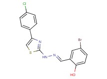 5-bromo-2-hydroxybenzaldehyde [4-(4-chlorophenyl)-1,3-thiazol-2-yl]hydrazone