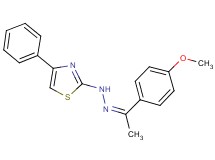1-(4-methoxyphenyl)ethanone (4-phenyl-1,3-thiazol-2-yl)hydrazone