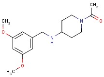 1-acetyl-N-(3,5-dimethoxybenzyl)-4-piperidinamine