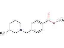 methyl 4-[(3-methyl-1-piperidinyl)methyl]benzoate