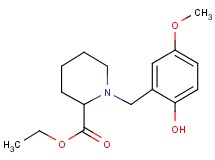 ethyl 1-(2-hydroxy-5-methoxybenzyl)-2-piperidinecarboxylate