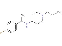 N-[1-(4-fluorophenyl)ethyl]-1-propyl-4-piperidinamine