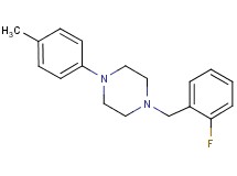 1-(2-fluorobenzyl)-4-(4-methylphenyl)piperazine