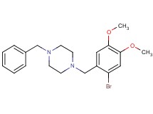 1-benzyl-4-(2-bromo-4,5-dimethoxybenzyl)piperazine
