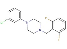 1-(3-chlorophenyl)-4-(2,6-difluorobenzyl)piperazine