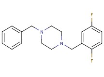1-benzyl-4-(2,5-difluorobenzyl)piperazine