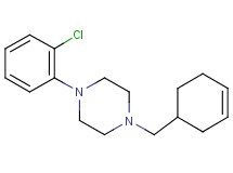 1-(2-chlorophenyl)-4-(3-cyclohexen-1-ylmethyl)piperazine