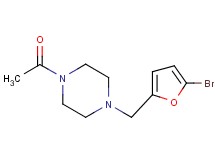 1-acetyl-4-[(5-bromo-2-furyl)methyl]piperazine